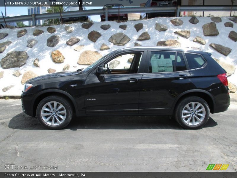 Jet Black / Saddle Brown 2016 BMW X3 xDrive28i