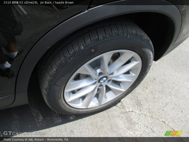 Jet Black / Saddle Brown 2016 BMW X3 xDrive28i