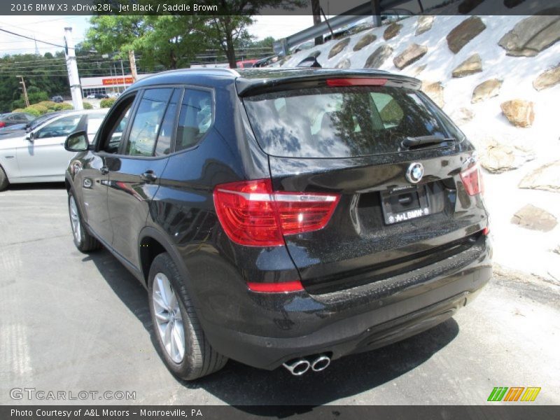 Jet Black / Saddle Brown 2016 BMW X3 xDrive28i