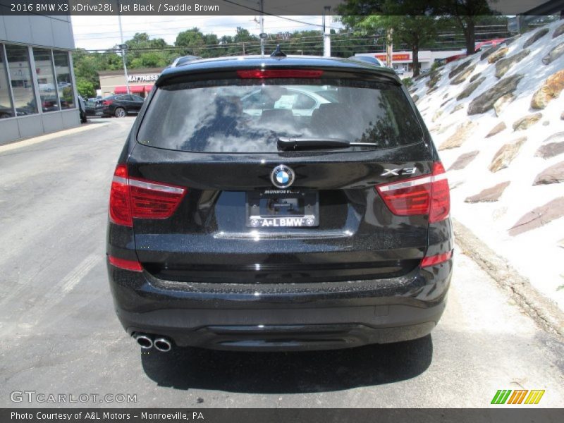 Jet Black / Saddle Brown 2016 BMW X3 xDrive28i