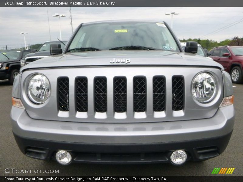 Billet Silver Metallic / Dark Slate Gray 2016 Jeep Patriot Sport