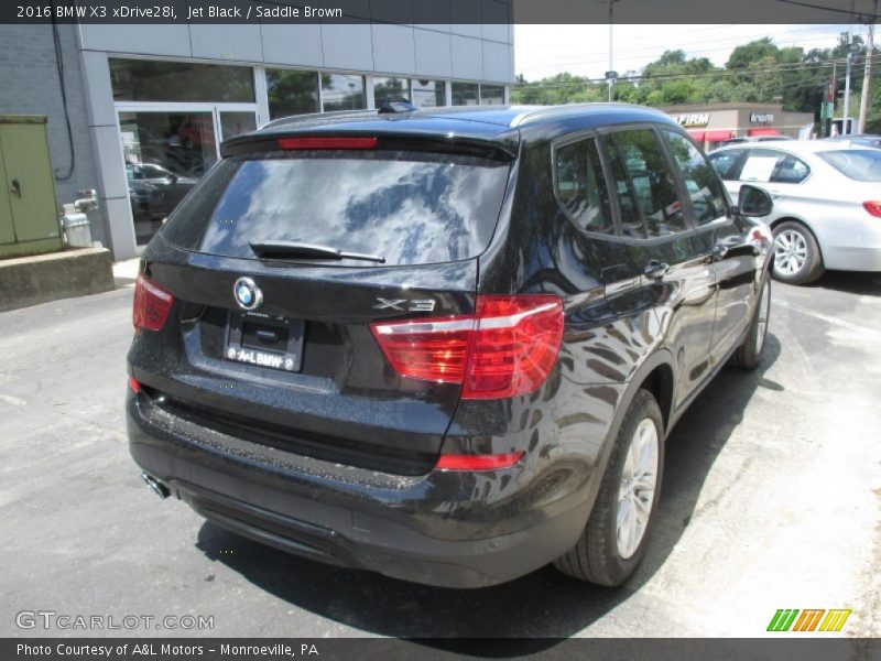 Jet Black / Saddle Brown 2016 BMW X3 xDrive28i