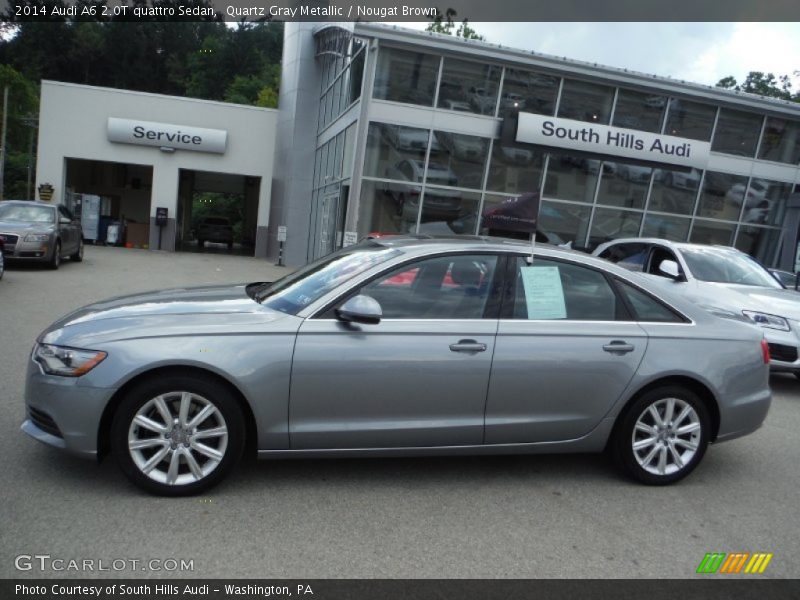 Quartz Gray Metallic / Nougat Brown 2014 Audi A6 2.0T quattro Sedan