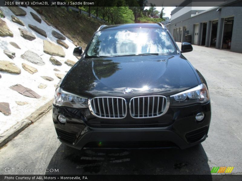 Jet Black / Saddle Brown 2016 BMW X3 xDrive28i