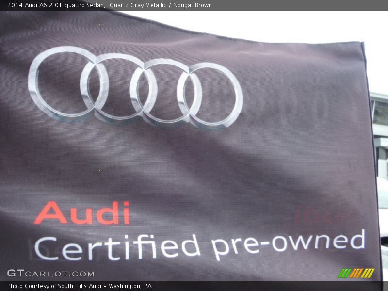 Quartz Gray Metallic / Nougat Brown 2014 Audi A6 2.0T quattro Sedan