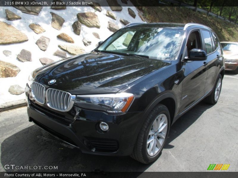 Jet Black / Saddle Brown 2016 BMW X3 xDrive28i
