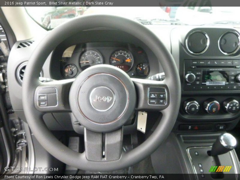 Billet Silver Metallic / Dark Slate Gray 2016 Jeep Patriot Sport