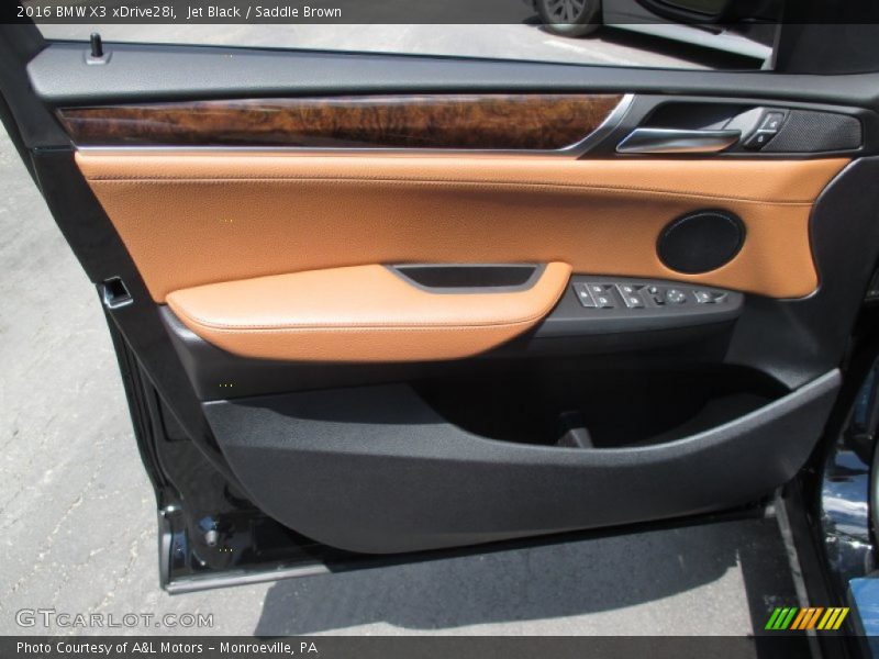 Jet Black / Saddle Brown 2016 BMW X3 xDrive28i