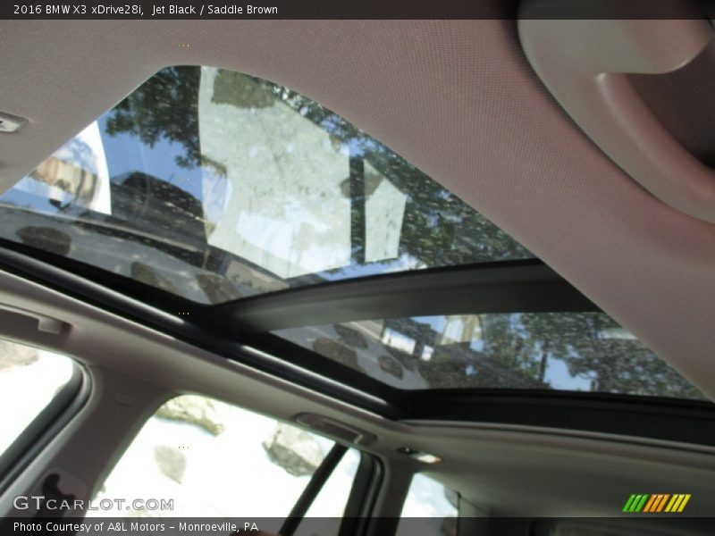 Jet Black / Saddle Brown 2016 BMW X3 xDrive28i