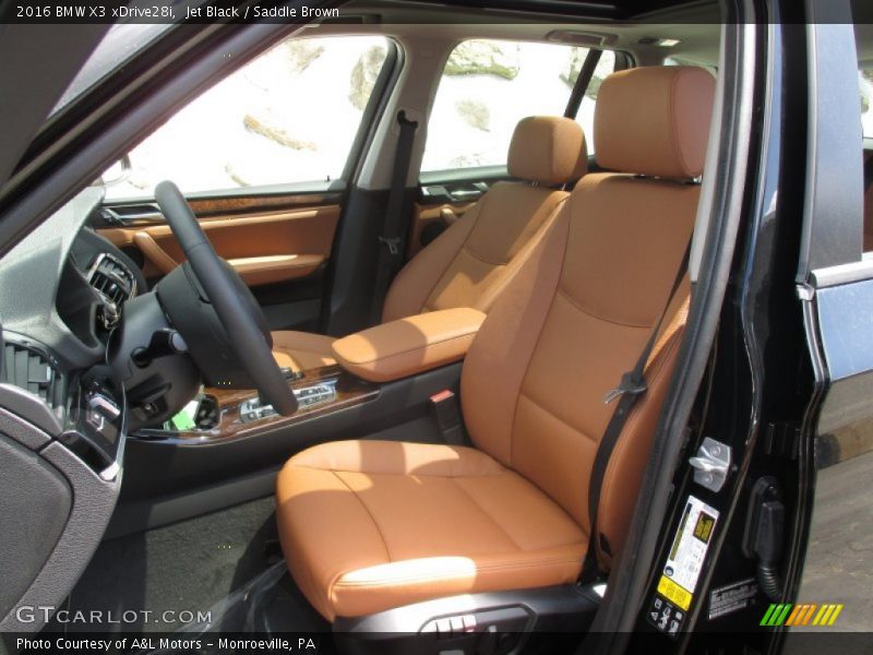 Jet Black / Saddle Brown 2016 BMW X3 xDrive28i