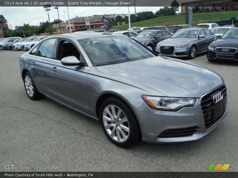 Quartz Gray Metallic / Nougat Brown 2014 Audi A6 2.0T quattro Sedan