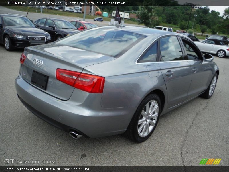 Quartz Gray Metallic / Nougat Brown 2014 Audi A6 2.0T quattro Sedan