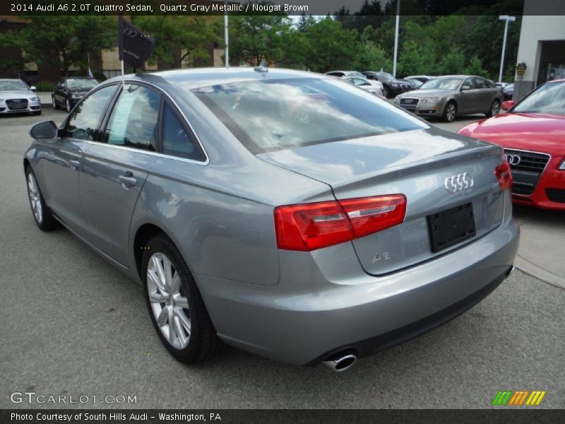 Quartz Gray Metallic / Nougat Brown 2014 Audi A6 2.0T quattro Sedan