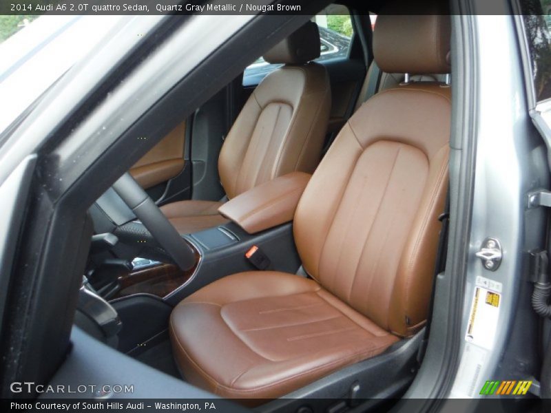 Quartz Gray Metallic / Nougat Brown 2014 Audi A6 2.0T quattro Sedan