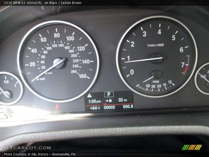 Jet Black / Saddle Brown 2016 BMW X3 xDrive28i