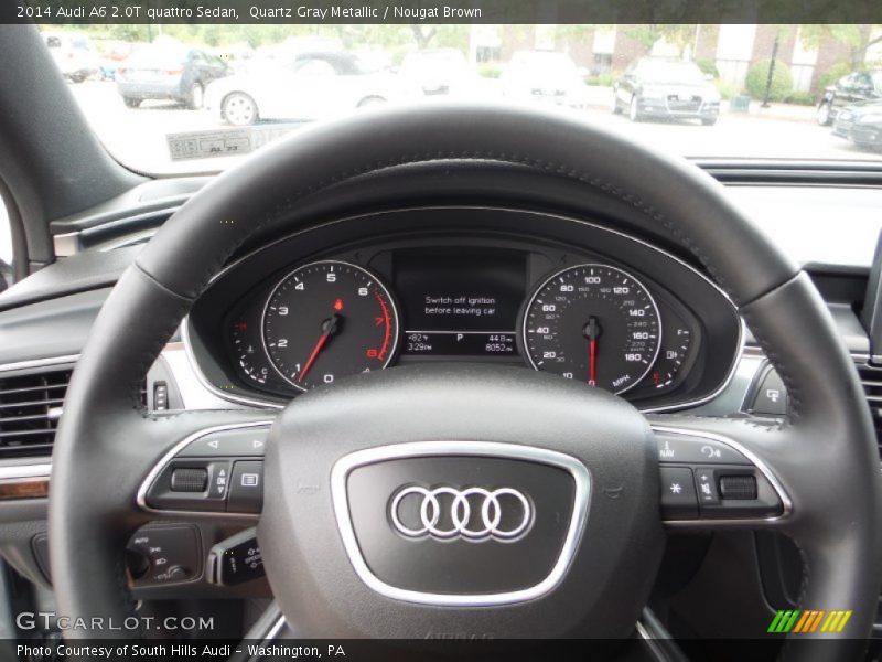 Quartz Gray Metallic / Nougat Brown 2014 Audi A6 2.0T quattro Sedan