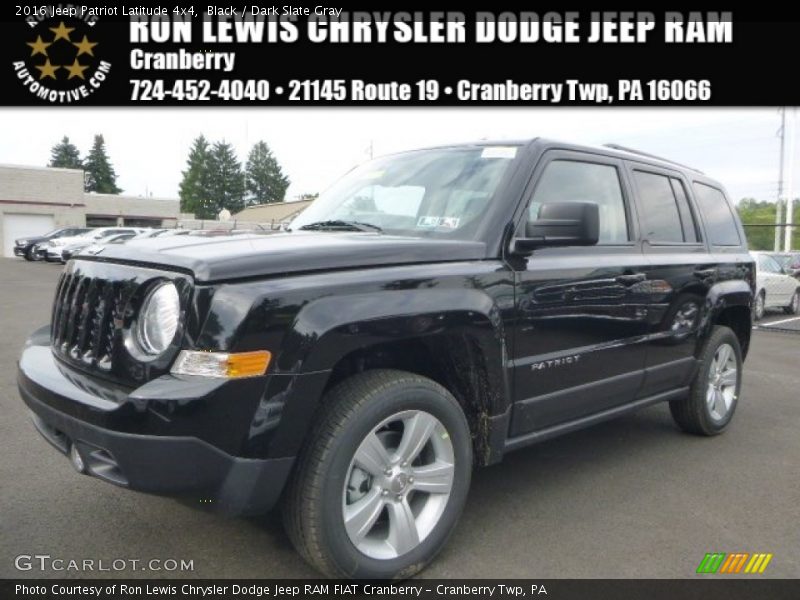 Black / Dark Slate Gray 2016 Jeep Patriot Latitude 4x4