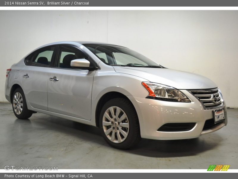 Brilliant Silver / Charcoal 2014 Nissan Sentra SV