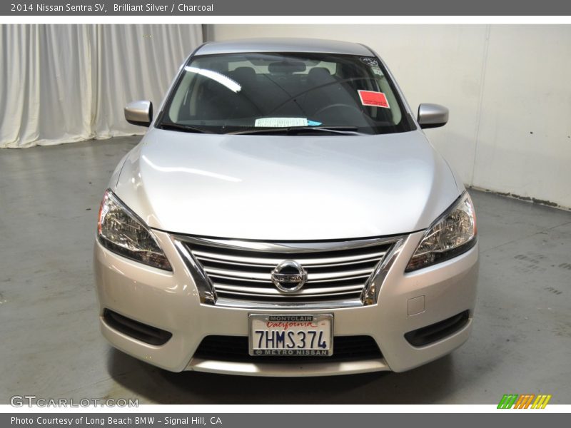 Brilliant Silver / Charcoal 2014 Nissan Sentra SV