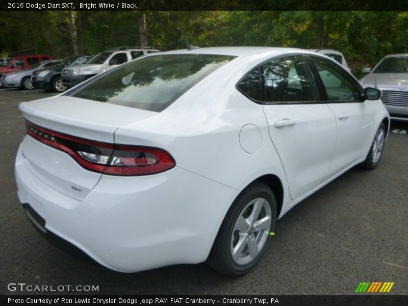Bright White / Black 2016 Dodge Dart SXT