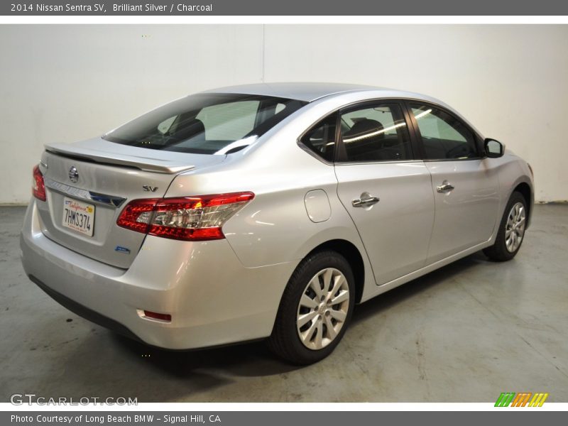 Brilliant Silver / Charcoal 2014 Nissan Sentra SV