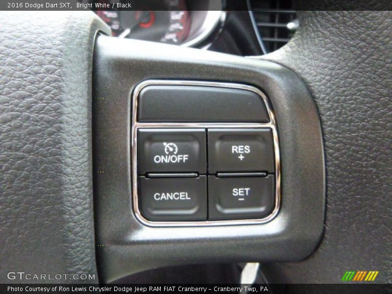 Bright White / Black 2016 Dodge Dart SXT
