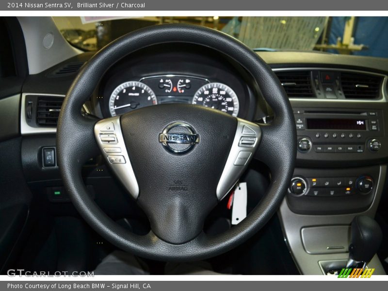 Brilliant Silver / Charcoal 2014 Nissan Sentra SV