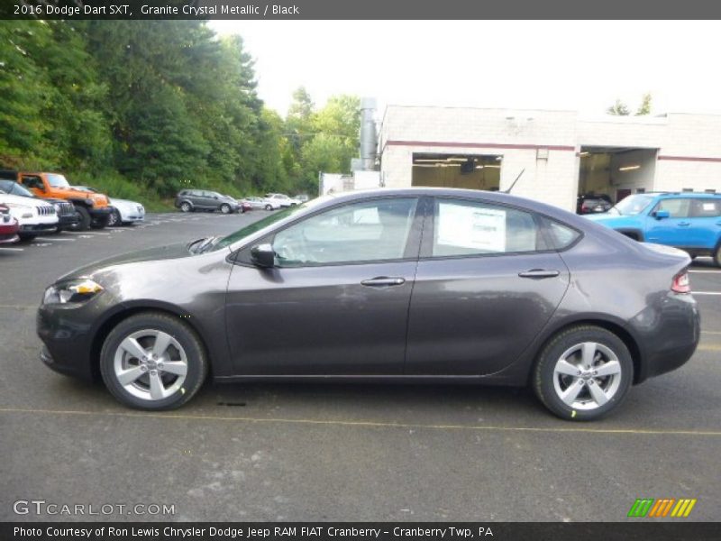 Granite Crystal Metallic / Black 2016 Dodge Dart SXT