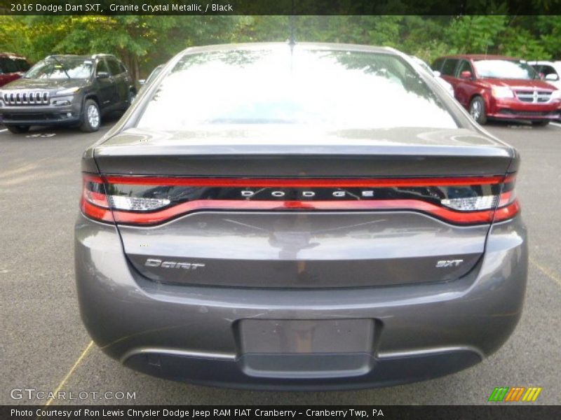 Granite Crystal Metallic / Black 2016 Dodge Dart SXT