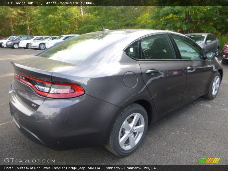 Granite Crystal Metallic / Black 2016 Dodge Dart SXT