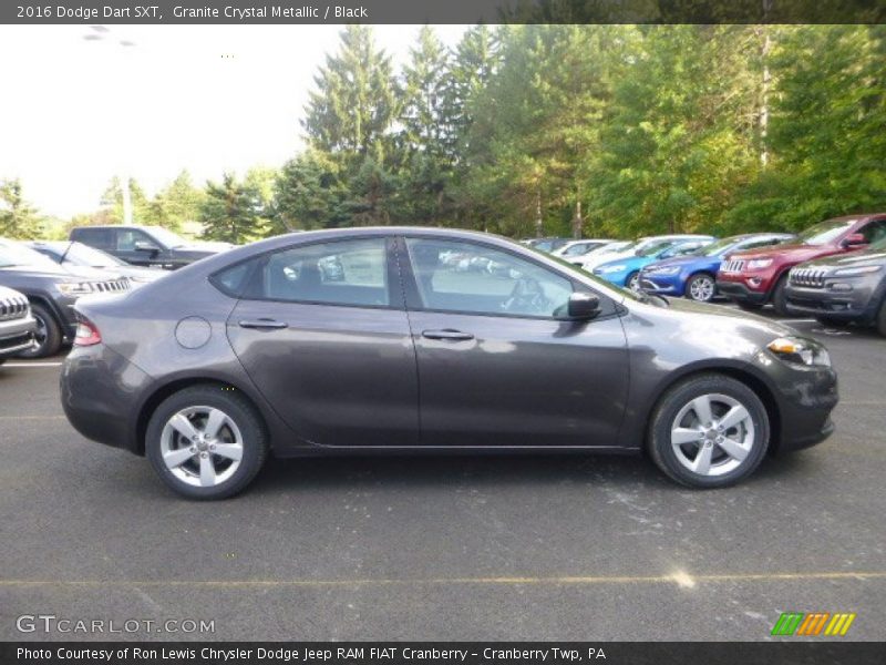 Granite Crystal Metallic / Black 2016 Dodge Dart SXT