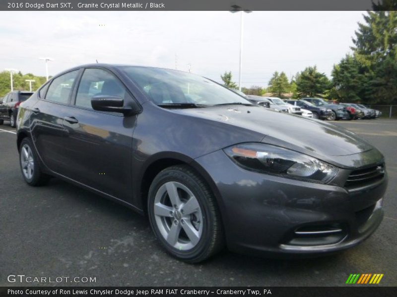Granite Crystal Metallic / Black 2016 Dodge Dart SXT