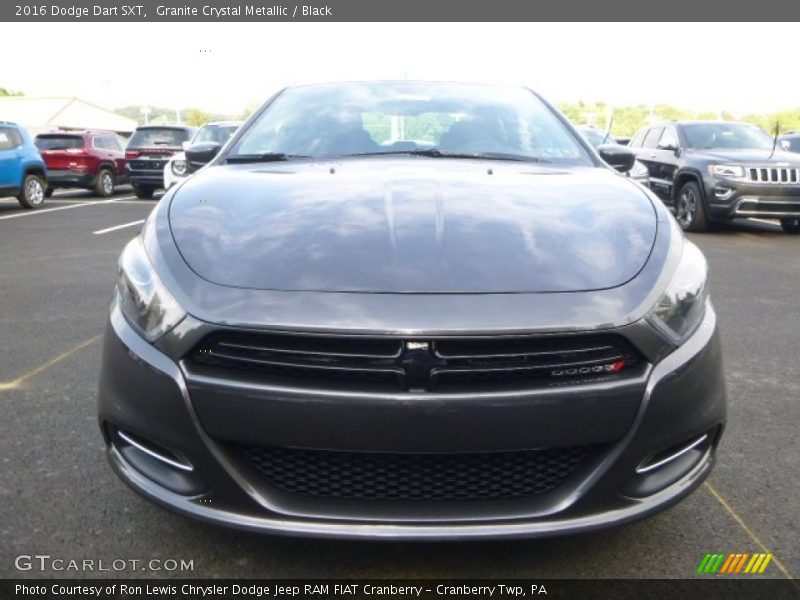 Granite Crystal Metallic / Black 2016 Dodge Dart SXT