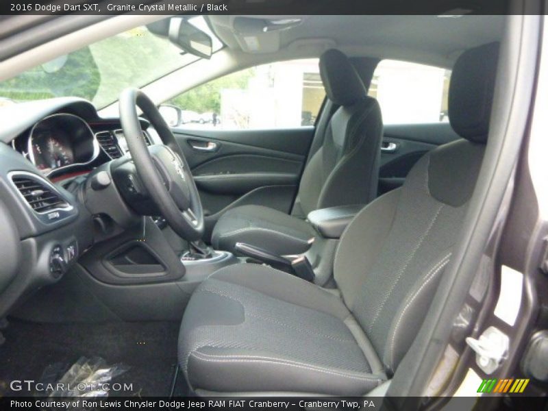 Granite Crystal Metallic / Black 2016 Dodge Dart SXT