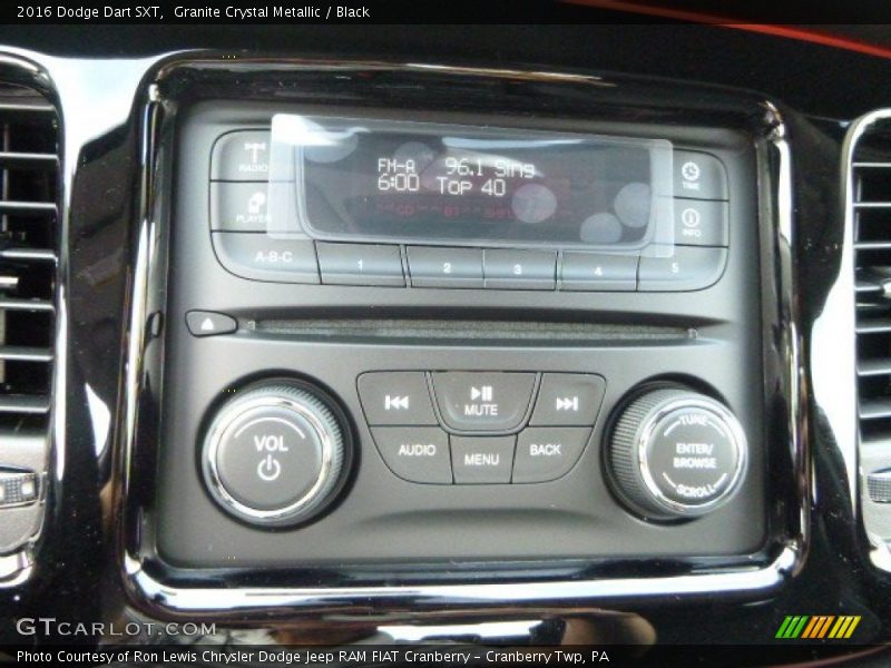 Granite Crystal Metallic / Black 2016 Dodge Dart SXT