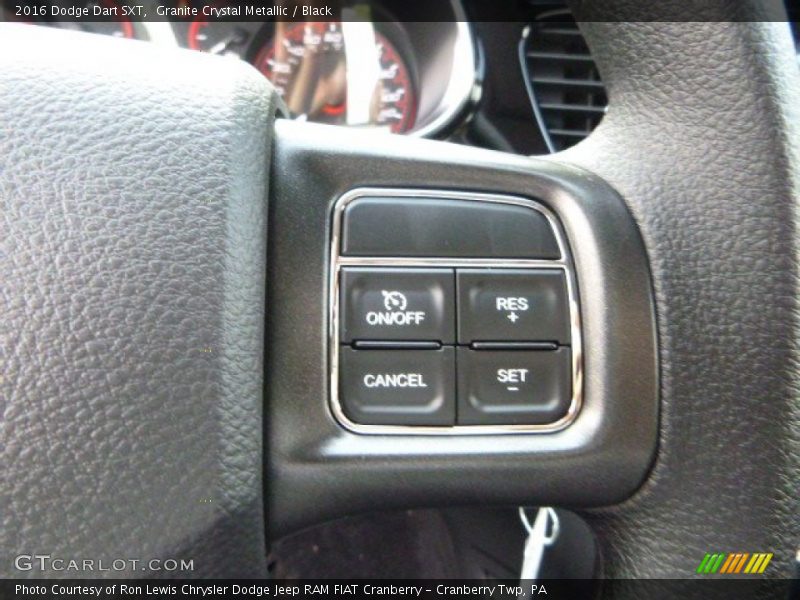 Granite Crystal Metallic / Black 2016 Dodge Dart SXT