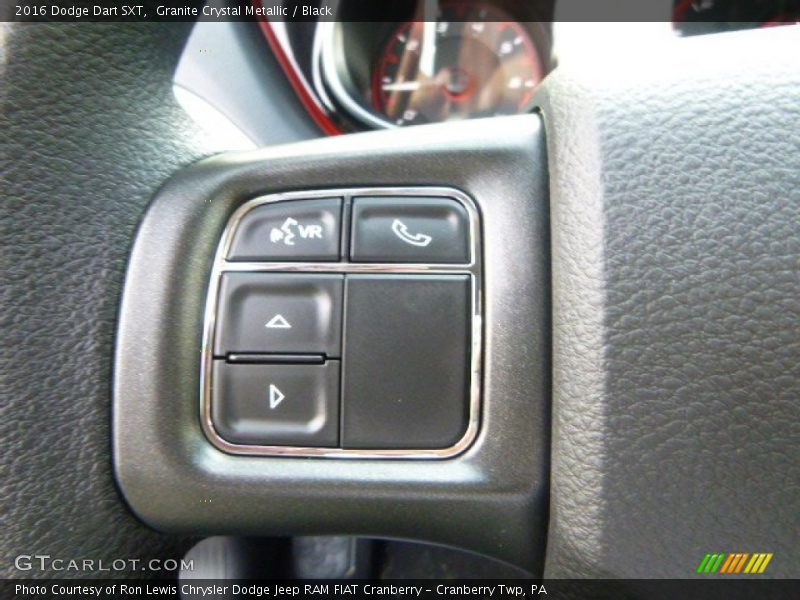 Granite Crystal Metallic / Black 2016 Dodge Dart SXT