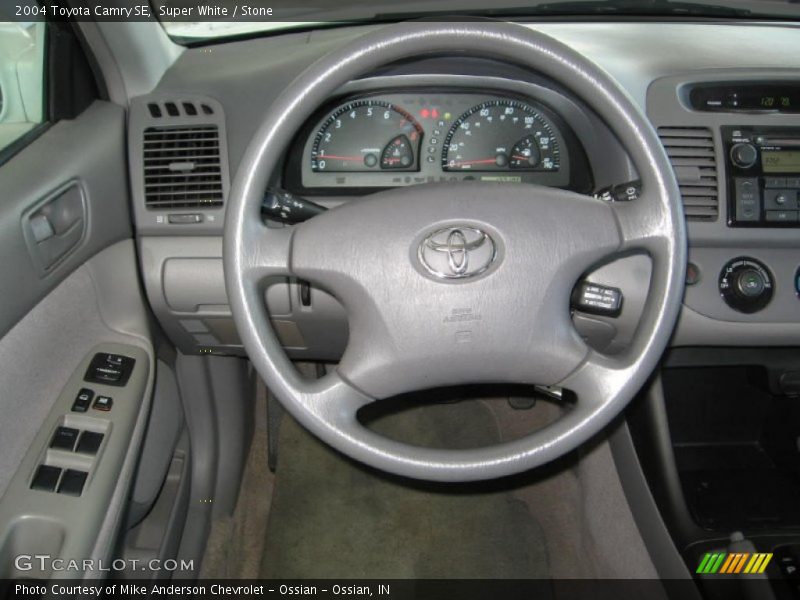 Super White / Stone 2004 Toyota Camry SE