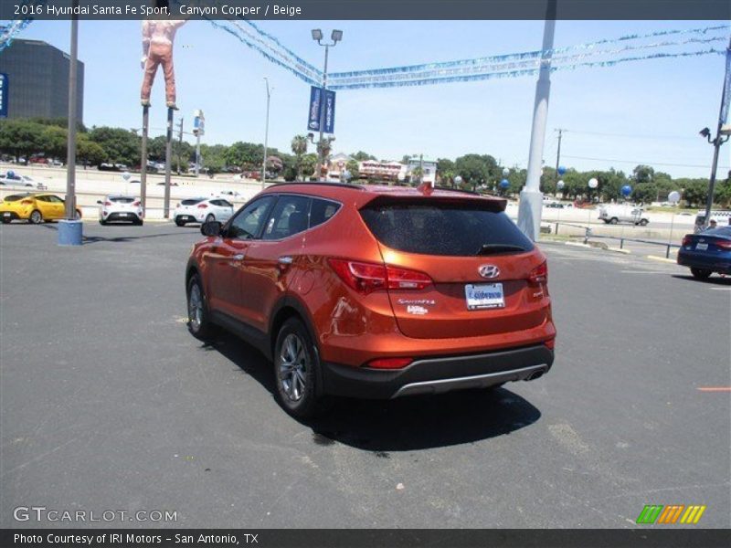 Canyon Copper / Beige 2016 Hyundai Santa Fe Sport