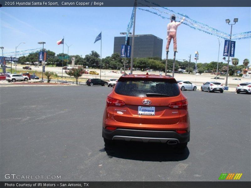 Canyon Copper / Beige 2016 Hyundai Santa Fe Sport