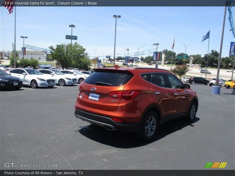 Canyon Copper / Beige 2016 Hyundai Santa Fe Sport