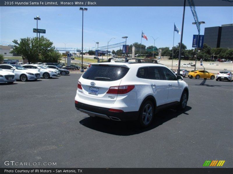 Monaco White / Black 2016 Hyundai Santa Fe Limited