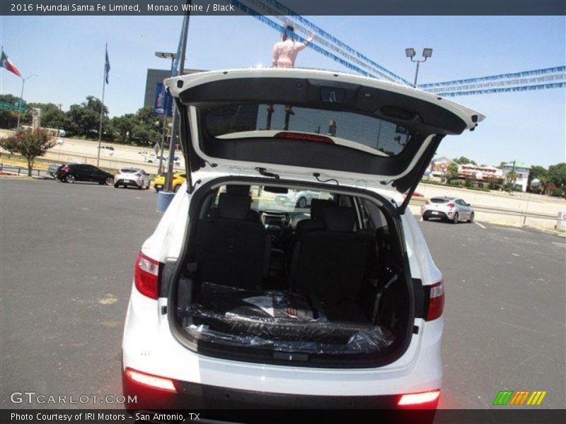 Monaco White / Black 2016 Hyundai Santa Fe Limited