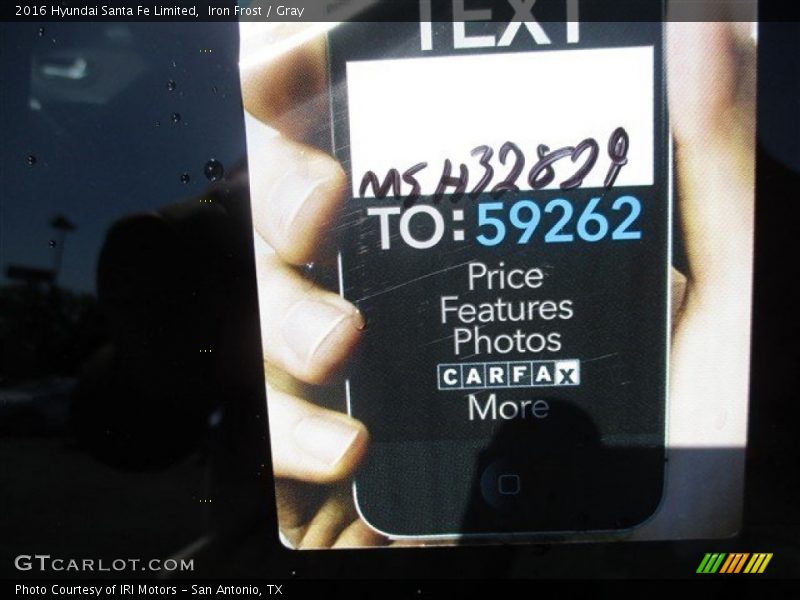 Iron Frost / Gray 2016 Hyundai Santa Fe Limited
