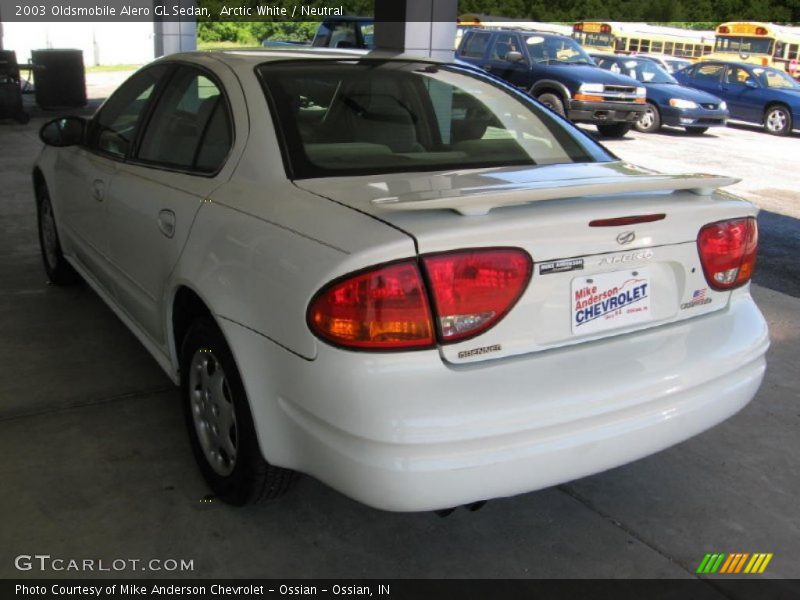 Arctic White / Neutral 2003 Oldsmobile Alero GL Sedan