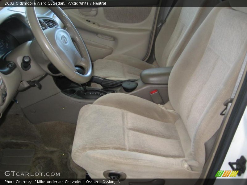 Arctic White / Neutral 2003 Oldsmobile Alero GL Sedan