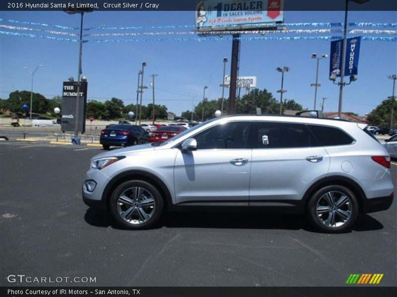 Circuit Silver / Gray 2016 Hyundai Santa Fe Limited
