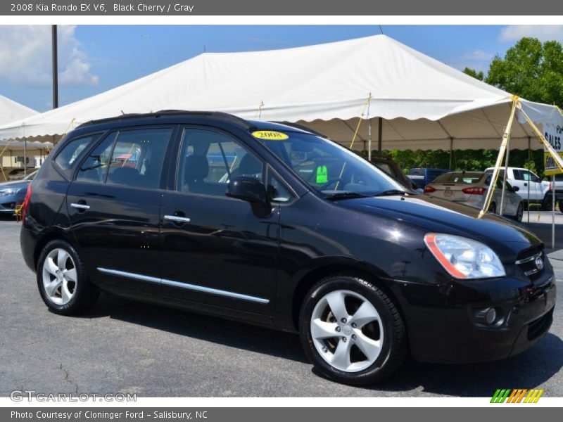 Black Cherry / Gray 2008 Kia Rondo EX V6