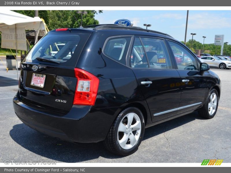 Black Cherry / Gray 2008 Kia Rondo EX V6