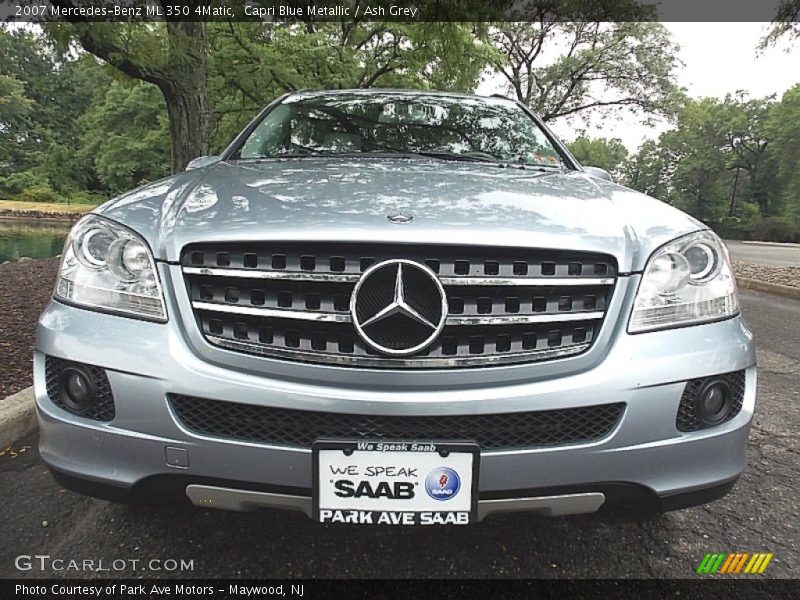 Capri Blue Metallic / Ash Grey 2007 Mercedes-Benz ML 350 4Matic
